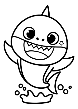 Baby Shark Coloring