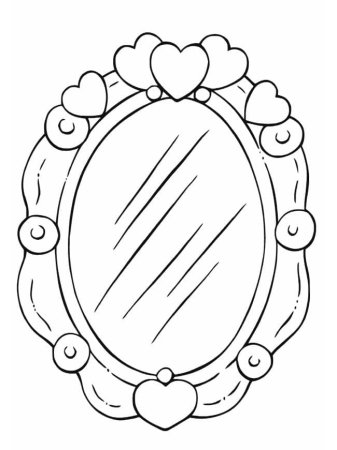 Зеркало раскраска