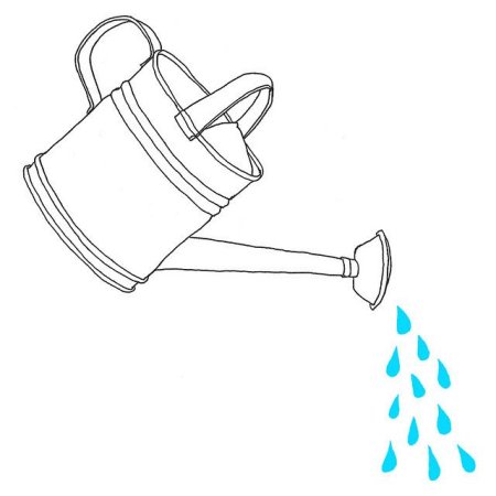 Вода из лейки