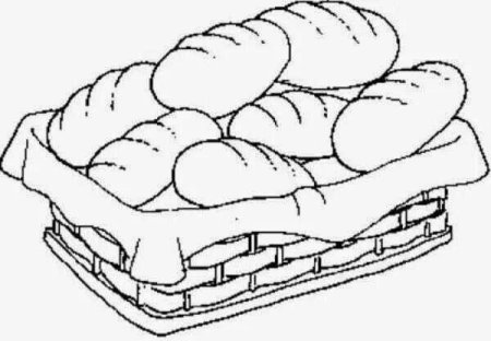 Пирожки раскраска для детей