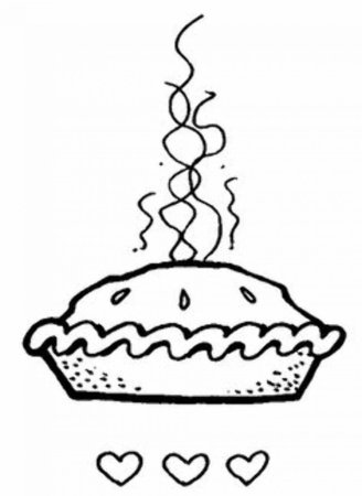 Рисунок пирога для срисовки