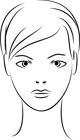 Очертания лица