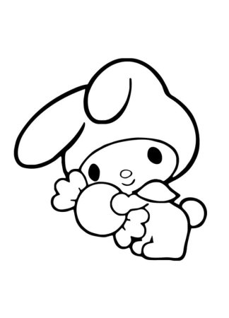 My Melody раскраска