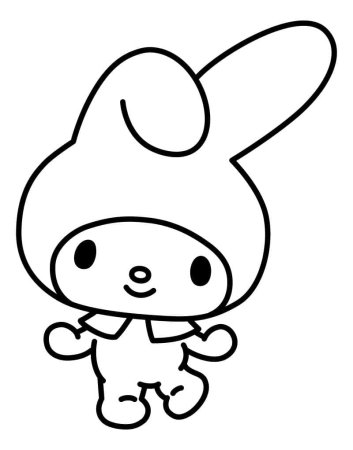 Kuromi раскраска