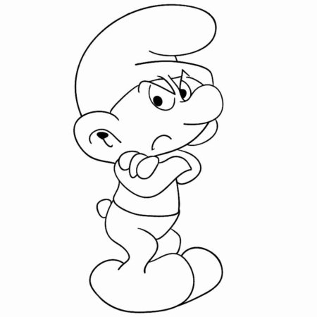 Раскраски для детей Смурфики