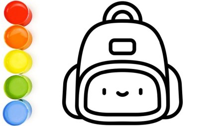 Рюкзачки мультфильм раскраска