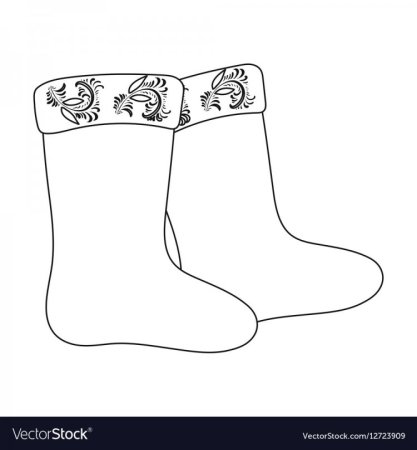 Валенки для рисования