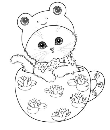 Кошка для раскрашивания