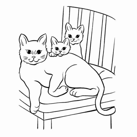 Кошка раскраска красивая