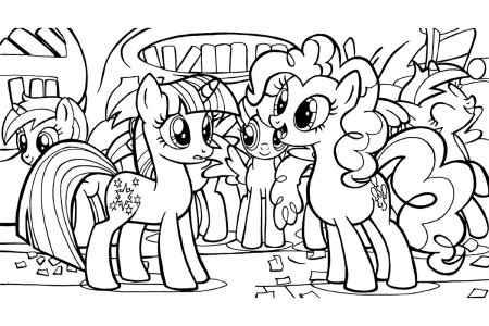 My little Pony раскраска