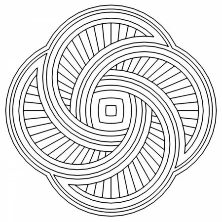 Раскраска спираль