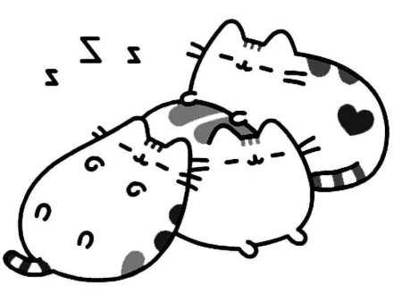 Кот Пушин раскраска