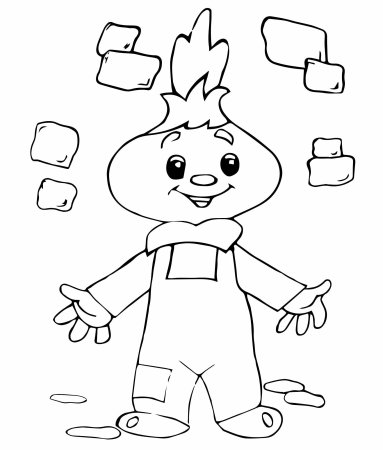 Чиполлино раскраска персонажи