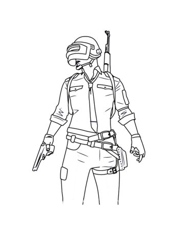 PUBG рисунки карандашом