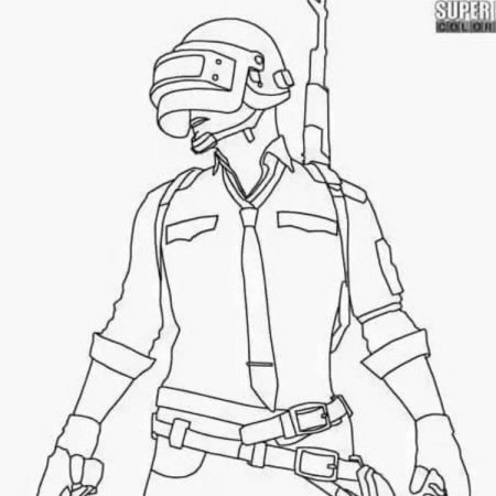 Раскраска PUBG mobile