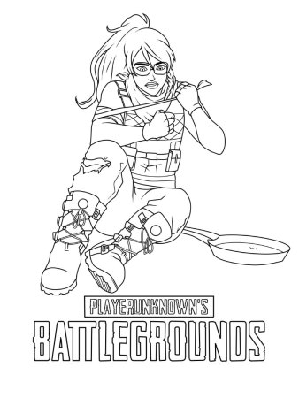PUBG раскраска