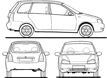 Lada 1117 чертеж