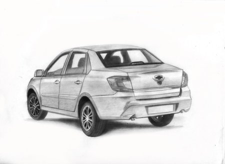 Лада Гранта лифтбек раскраска