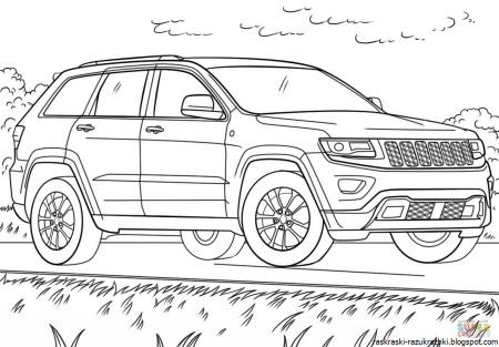 Раскраска Jeep Grand Cherokee