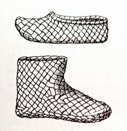 Рисунок лапти мультяшные