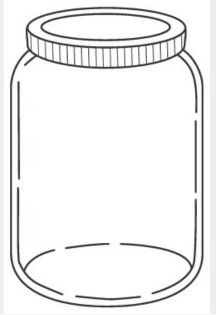 Трафарет банки для рисования