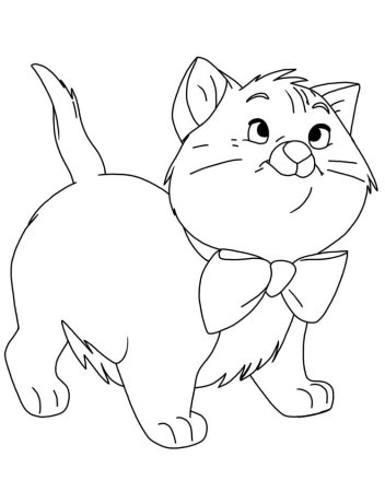 Раскраска кот