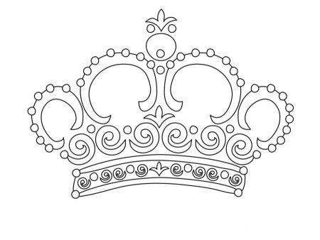 Корона раскраска