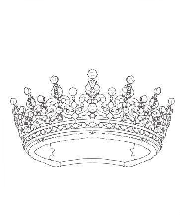 Корона раскраска