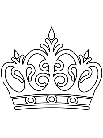 Корона раскраска