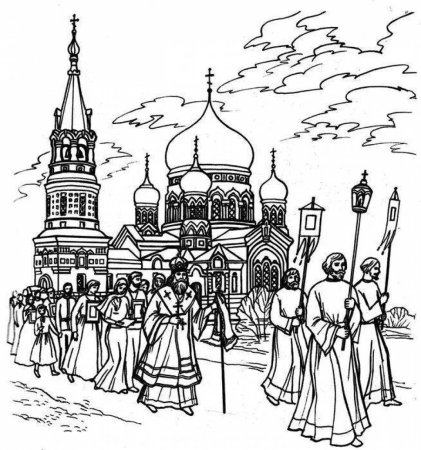 Православные раскраски для детей