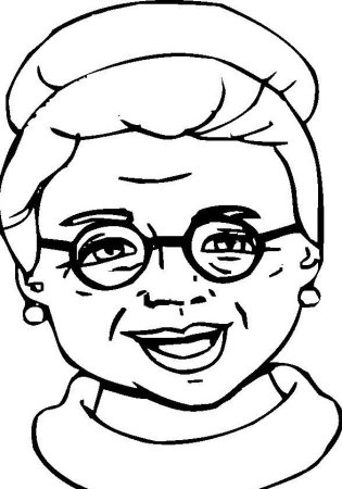 Старушка рисунок