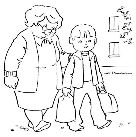 Бабушка рисунок