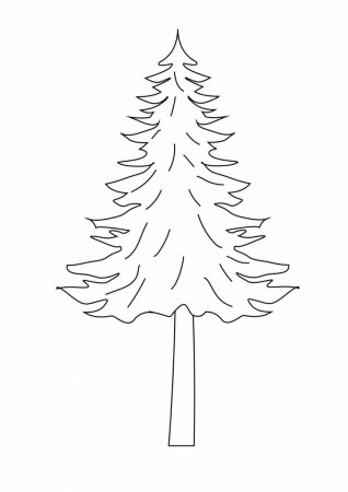 Елка раскраска