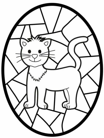 Витраж раскраска