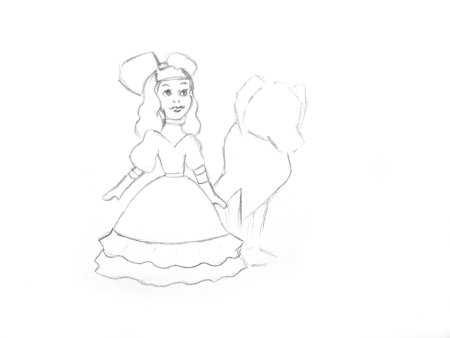 Рисунок Мальвины