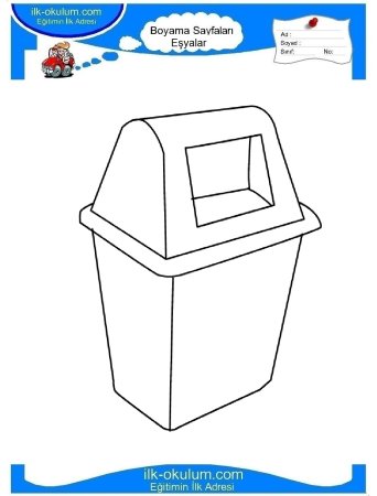 Контейнер для мусора раскрасить