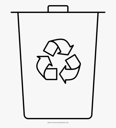 Значки утилизации мусора белый