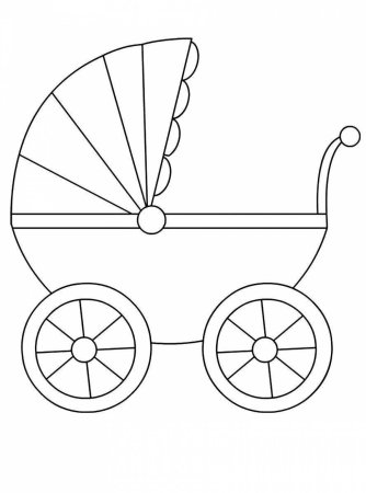 Раскраска коляска