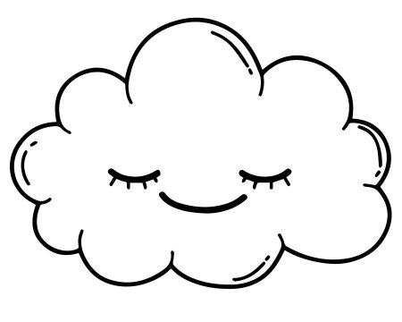 Облако раскраска