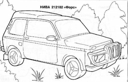 Раскраска Нива Шевроле 4х4