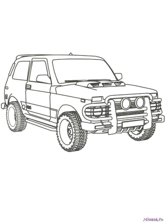 Раскраска Нива 2121