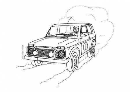 Раскраска ВАЗ 2121 Нива