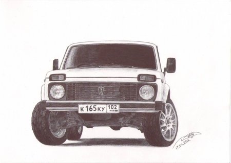 Нива 2121 вектор
