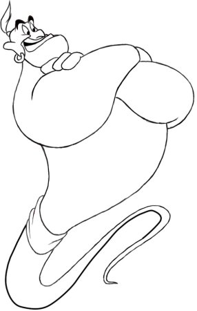 Джин Дисней раскраска