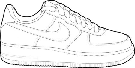 Nike Air Force 1 раскраска