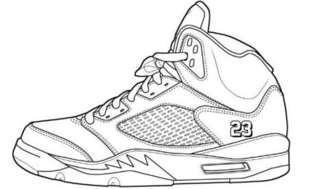 Раскраска Nike Air Jordan
