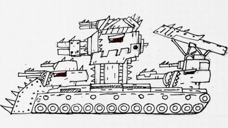 Танчики раскраска кв44