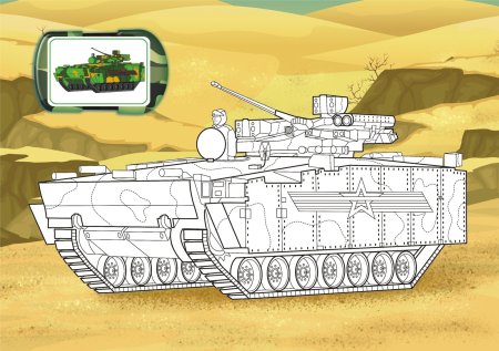 Раскраска танки