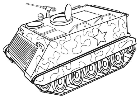 Раскраска танк