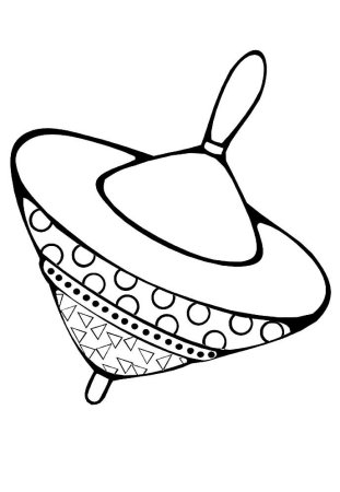 Юла игрушка раскраска